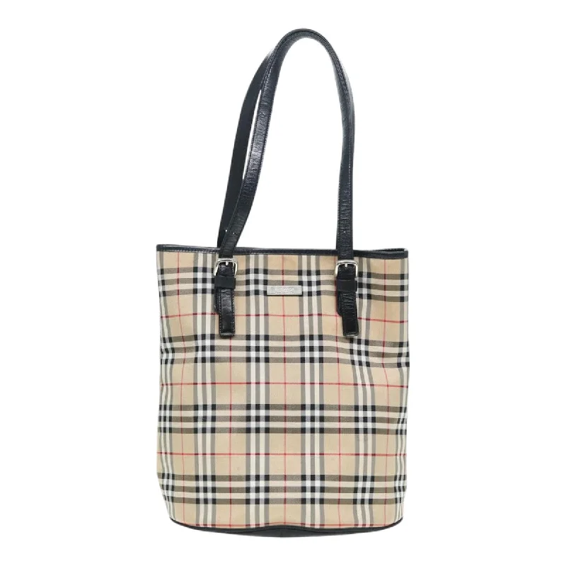 Patchwork Tote Bag in Denim with Vintage - Inspired Designs for a Retro AppealWomen's Tote Bag with Detachable Pouch in Purple for Added ConvenienceBurberry Nova Check  Synthetic Tote Bag (Pre-Owned)
