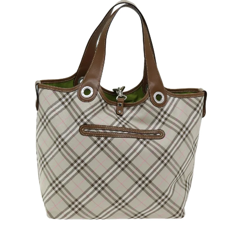 Faux Fur - Trimmed Tote Bag in White for a Cozy Winter LookMedium - Sized Canvas Tote Bag in Navy Blue with Striped Pattern for a Nautical - Inspired LookBurberry  Synthetic Tote Bag (Pre-Owned)