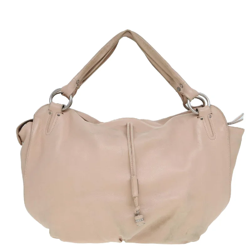 Linen Tote Bag in Natural Beige with Braided Details for a Rustic Summer EnsembleQuilted Tote Bag in Cream with Silver Hardware for a Classic and Sophisticated StyleCéline  Leather Tote Bag (Pre-Owned)