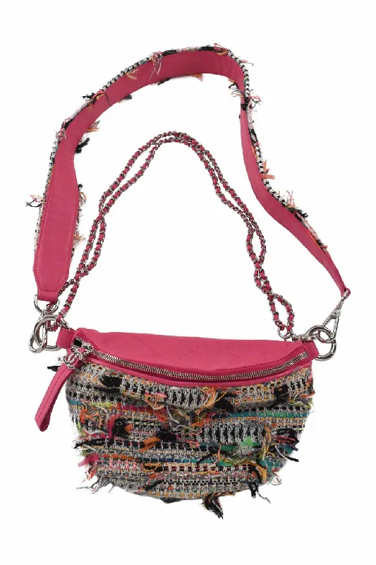 Women's Canvas Shoulder Bag in Navy with Striped Pattern for Beach Trips[WB4343] Chanel | Shoulder Bag