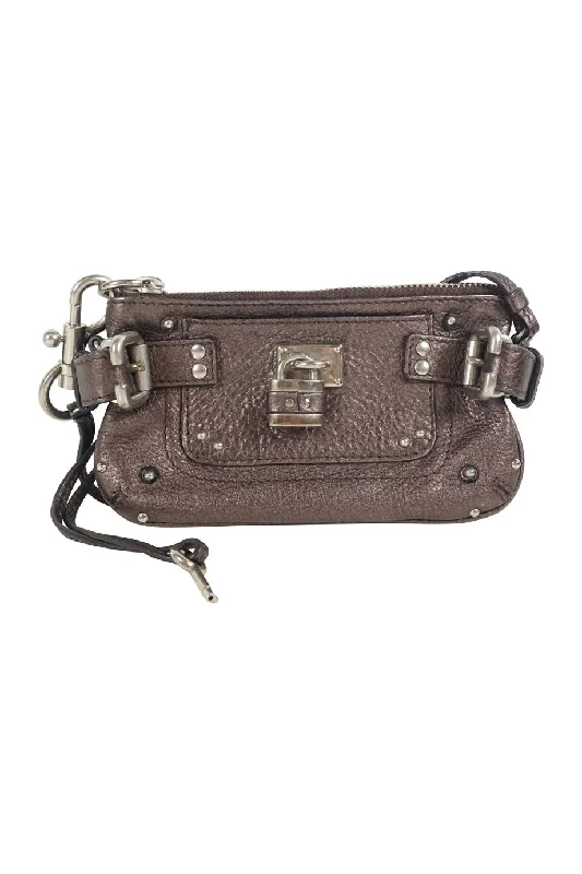 Vegan Leather Shoulder Bag in Gray for Ethical Fashion Lovers[WB4165] Chloé | Shoulder Bag