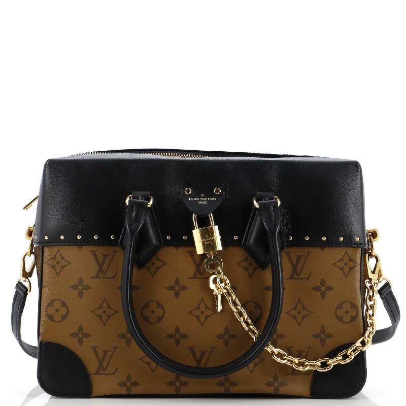 Women's Canvas Shoulder Bag in Navy with Striped Pattern for Beach TripsSuede Shoulder Bag in Pink with Tassel Accents for Casual OutingsCity Malle Handbag Reverse Monogram Canvas and Leather MM Women's Canvas Shoulder Bag in Navy with Striped Pattern for Beach TripsSuede Shoulder Bag in Pink with Tassel Accents for Casual OutingsCity Malle Handbag Reverse Monogram Canvas and Leather MM