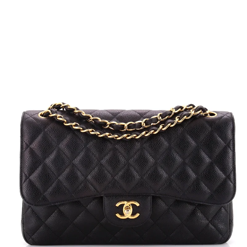 Geometric - Printed Tote Bag in Multicolor for a Contemporary and Trendy OutfitClassic Double Flap Bag Quilted Caviar Jumbo