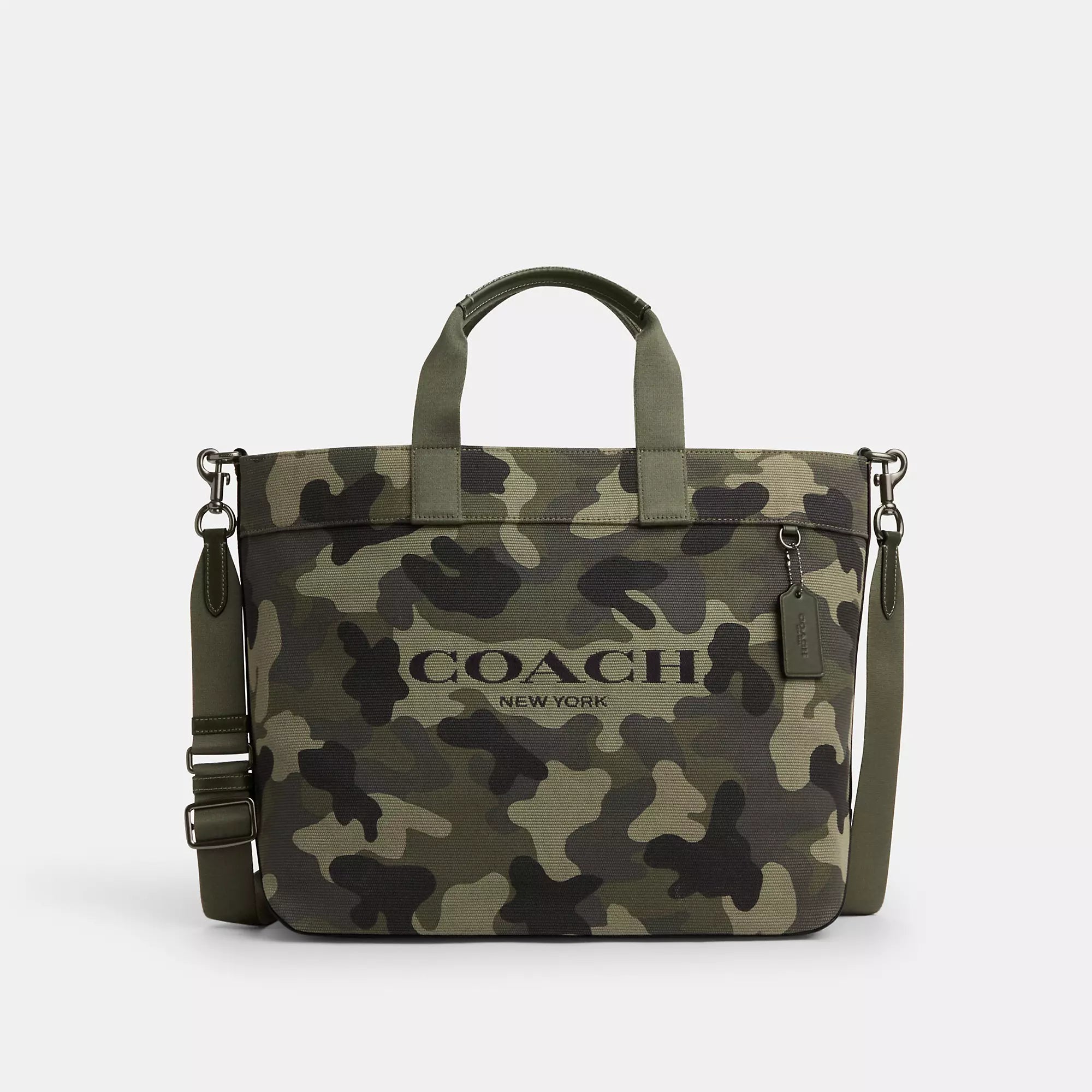 Women's Printed Tote Bag in Floral Patterns for a Spring - Themed Shopping TripEmbroidered Tote Bag in Beige with Floral Motifs for a Boho - Chic VibeCoach Outlet Tote Bag 38 With Camo Print