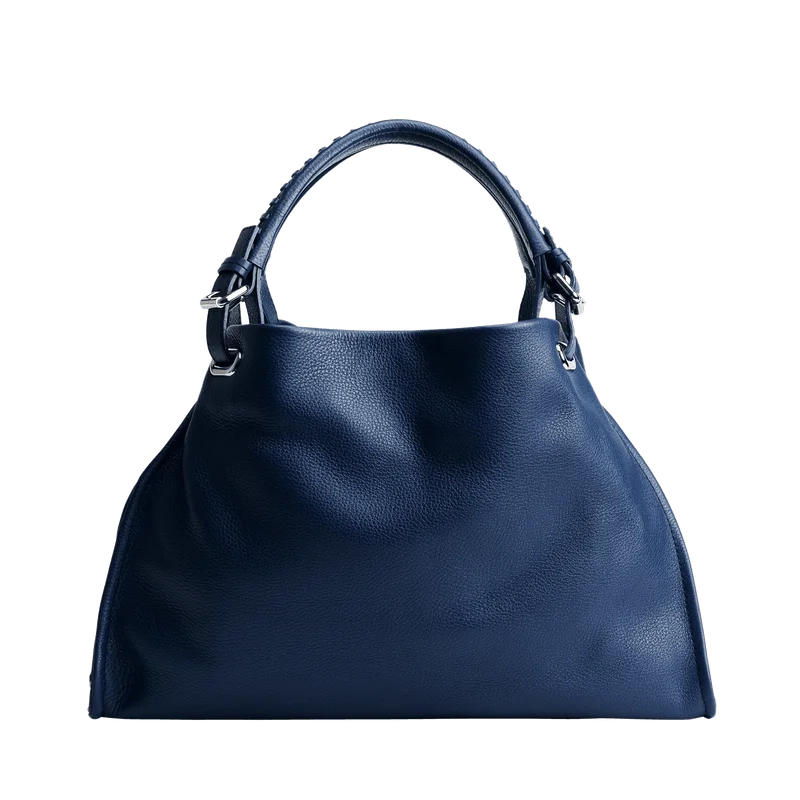 Monogrammed Tote Bag in Brown Leather with Personalized Initials for a Custom and Elegant TouchClarte Arc Carry Tote