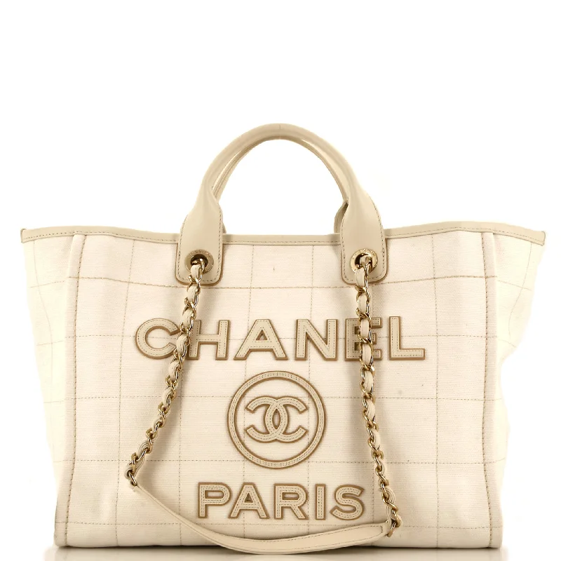 Geometric - Printed Tote Bag in Multicolor for a Contemporary and Trendy OutfitDeauville NM Tote Square Stitched Canvas Medium
