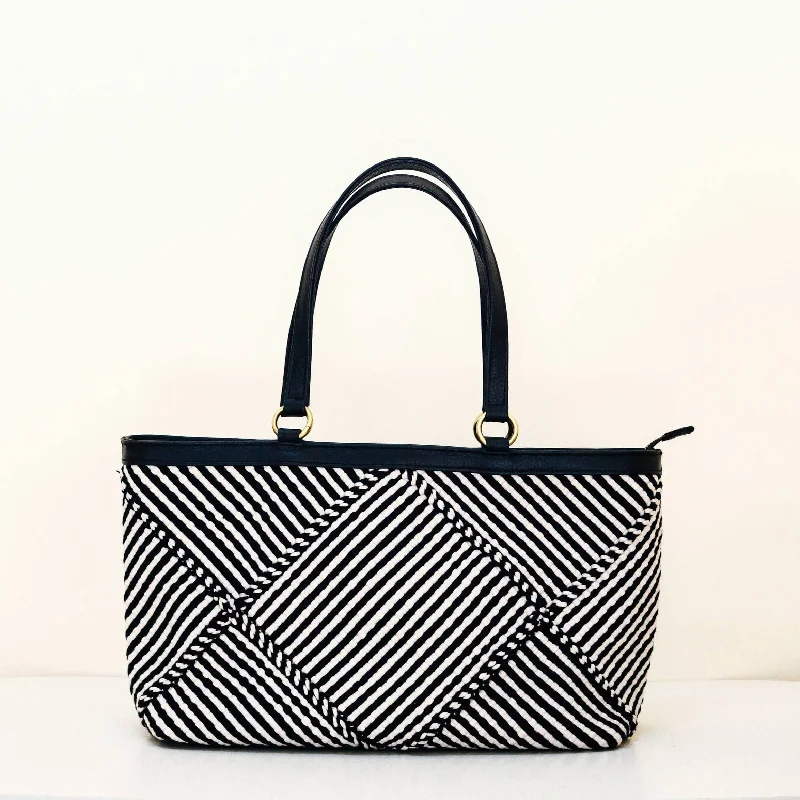 Metallic Tote Bag in Rose Gold with Chain Handles for a Glamorous Night OutDia Work Tote Black