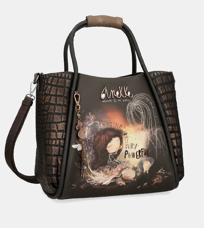 Women's Tote Bag with Zipper Closure in Red for Secure StorageDreamverse tote bag