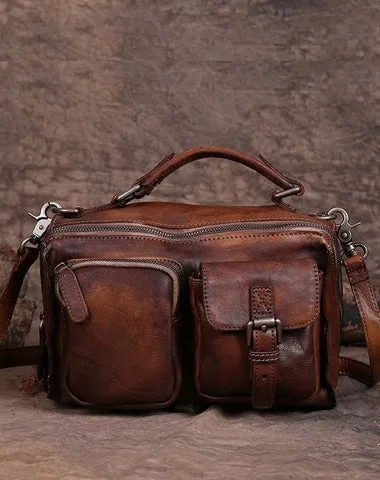 Women's Large Leather Shoulder Bag in Brown with Multiple Compartments for WorkVintage WOmens Leather Small Satchel Shoulder Bag Brown Womens Leather Handbag for Ladies Women's Large Leather Shoulder Bag in Brown with Multiple Compartments for WorkVintage WOmens Leather Small Satchel Shoulder Bag Brown Womens Leather Handbag for Ladies