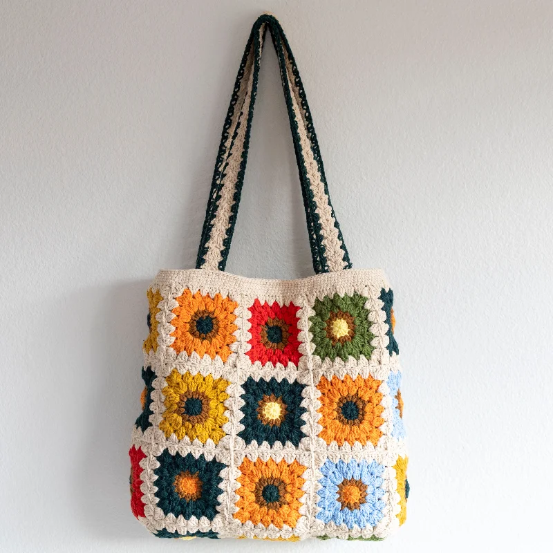 Quilted Tote Bag in Cream with Silver Hardware for a Classic and Sophisticated StyleElena Handbags Handmade Granny Square Shoulder Tote Bag Quilted Tote Bag in Cream with Silver Hardware for a Classic and Sophisticated StyleElena Handbags Handmade Granny Square Shoulder Tote Bag