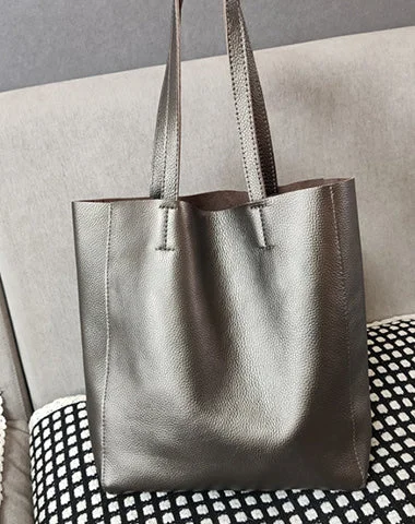 Women's Tote Bag with Magnetic Closure in Orange for Easy Access on the GoLarge Capacity Genuine Leather Women's Tote Bag in Black for Work and CommutingFashion Womens Silver Leather Oversize Tote Bags Silver Shoulder Tote Bag Handbag Tote For Women