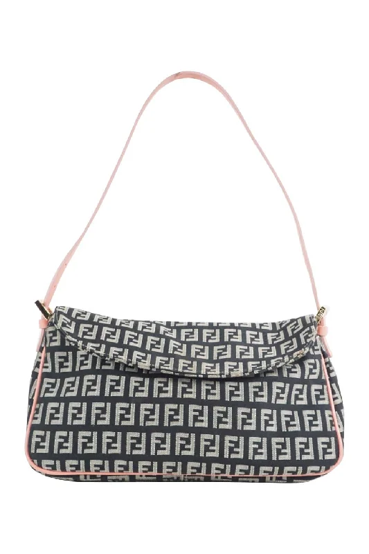 Women's Shoulder Bag with Faux Fur Strap in White for Winter Style[WB4202] Fendi | Shoulder Bag