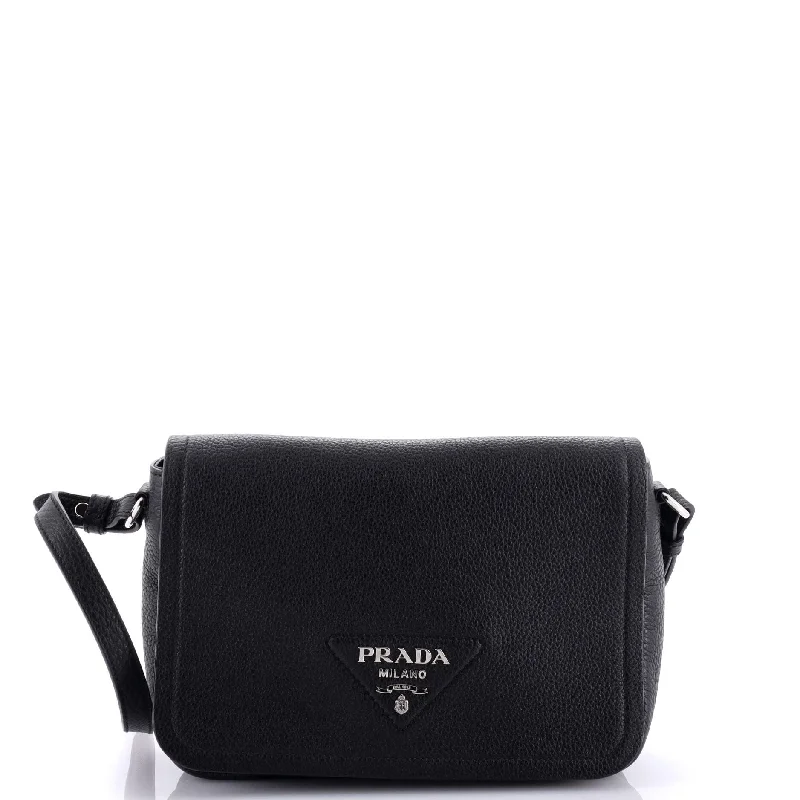 Women's Shoulder Bag with Floral Embroidery in Purple for Spring WalksVegan Leather Shoulder Bag in Gray for Ethical Fashion LoversFlou Flap Shoulder bag Vitello Daino Small