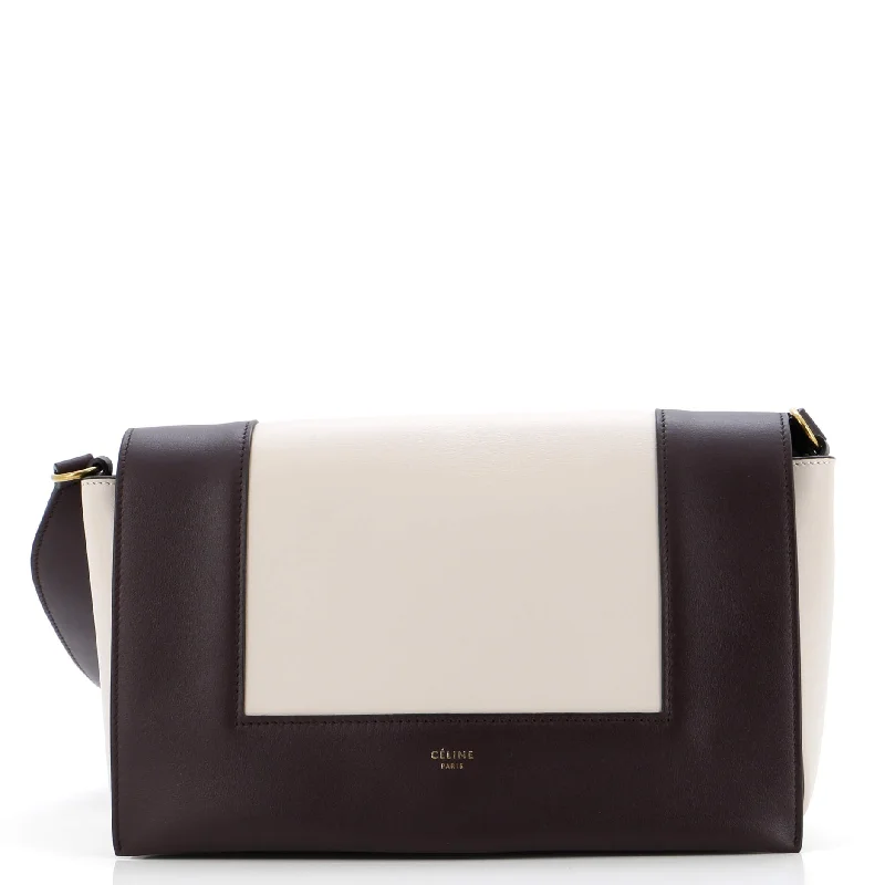 Shoulder Bag with Chain Strap in Silver for a Trendy AppearanceFrame Shoulder Bag Leather Medium