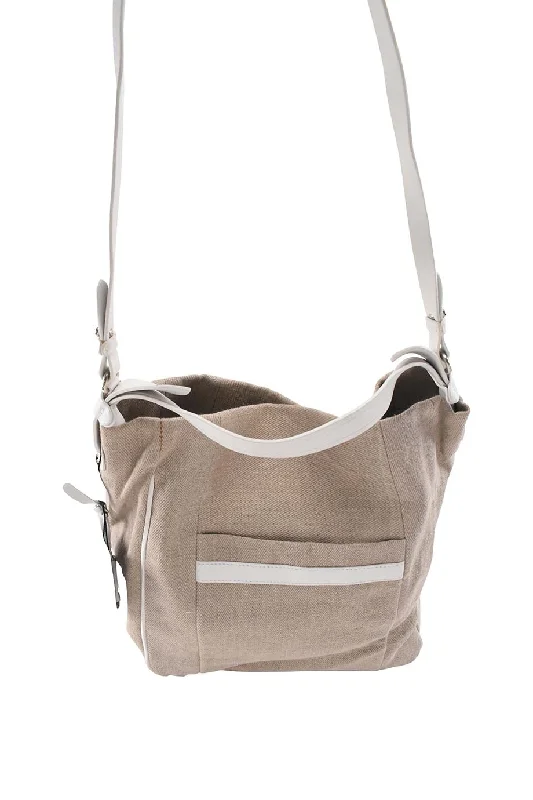 Shoulder Bag with Chain Strap in Silver for a Trendy Appearance[WB4352] Fratelli Rossetti | Shoulder Bag