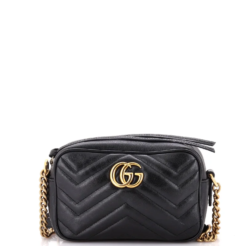 Women's Shoulder Bag with Adjustable Strap in Pink for ComfortGG Marmont Shoulder Bag Matelasse Leather Mini