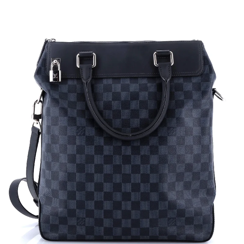 Women's Tote Bag with Inner Compartments in Gray for Organizing Everyday EssentialsGreenwich Tote Damier Cobalt Women's Tote Bag with Inner Compartments in Gray for Organizing Everyday EssentialsGreenwich Tote Damier Cobalt