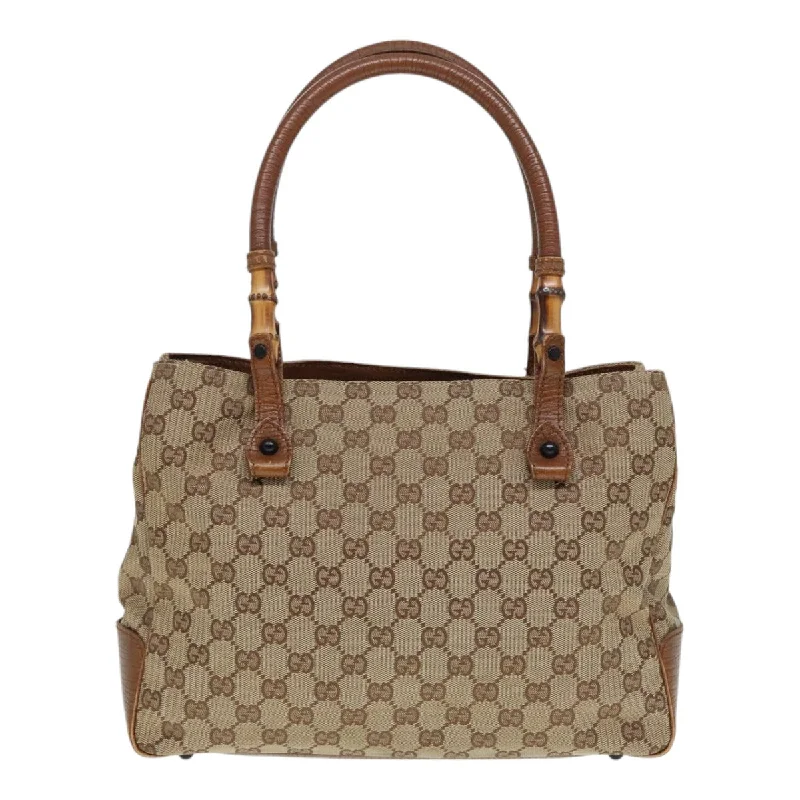 Geometric - Printed Tote Bag in Multicolor for a Contemporary and Trendy OutfitWomen's Printed Tote Bag in Floral Patterns for a Spring - Themed Shopping TripGucci Bamboo  Canvas Tote Bag (Pre-Owned)