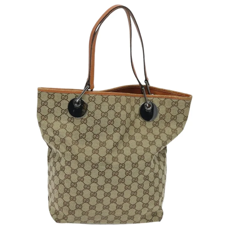 Tote Bag with Adjustable Shoulder Strap in Olive Green for Comfortable CarryingQuilted Tote Bag in Cream with Silver Hardware for a Classic and Sophisticated StyleGucci  Canvas Tote Bag (Pre-Owned)