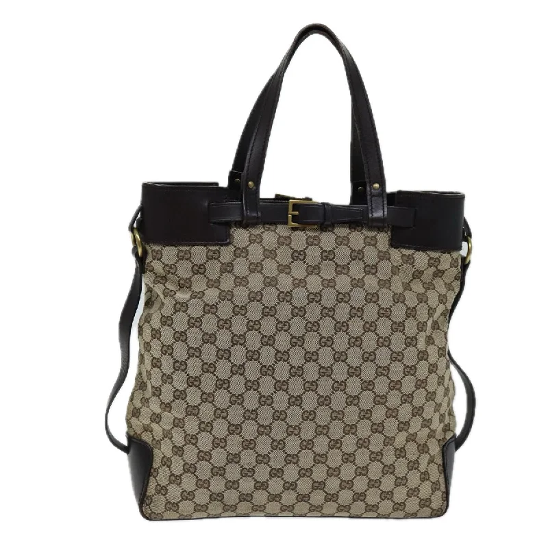 Quilted Tote Bag in Cream with Silver Hardware for a Classic and Sophisticated StyleMonogrammed Tote Bag in Brown Leather with Personalized Initials for a Custom and Elegant TouchGucci Gg Canvas  Canvas Tote Bag (Pre-Owned)