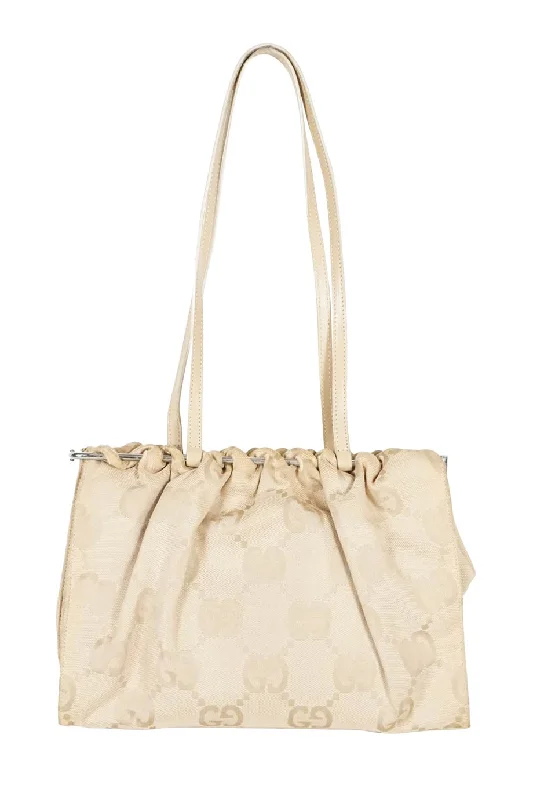 Vegan Leather Shoulder Bag in Gray for Ethical Fashion Lovers[WB3927] Gucci | Shoulder Bag