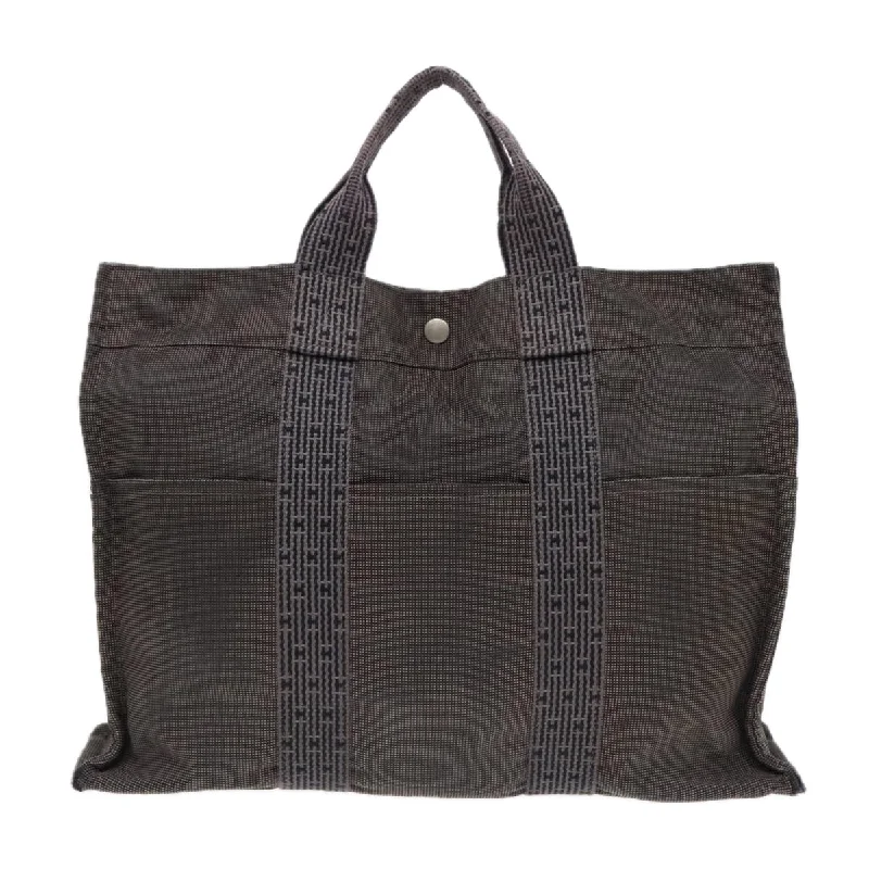 Women's Tote Bag with Inner Compartments in Gray for Organizing Everyday EssentialsWomen's Tote Bag with Detachable Pouch in Purple for Added ConvenienceHermès Fourre Tout  Canvas Tote Bag (Pre-Owned)