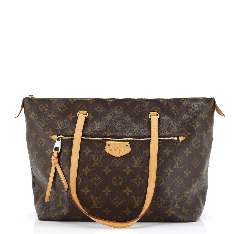 Quilted Tote Bag in Cream with Silver Hardware for a Classic and Sophisticated StyleIena Tote Monogram Canvas MM Quilted Tote Bag in Cream with Silver Hardware for a Classic and Sophisticated StyleIena Tote Monogram Canvas MM