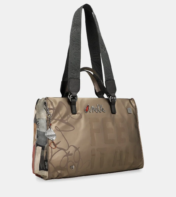 Women's Printed Tote Bag in Floral Patterns for a Spring - Themed Shopping TripImaginary tote bag