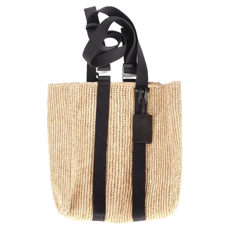 Medium - Sized Canvas Tote Bag in Navy Blue with Striped Pattern for a Nautical - Inspired LookOversized Jute Tote Bag in Natural Color with Rope Handles for a Beach VacationJacquemus Panier Tote Bag in Beige Raffia And Leather Medium - Sized Canvas Tote Bag in Navy Blue with Striped Pattern for a Nautical - Inspired LookOversized Jute Tote Bag in Natural Color with Rope Handles for a Beach VacationJacquemus Panier Tote Bag in Beige Raffia And Leather