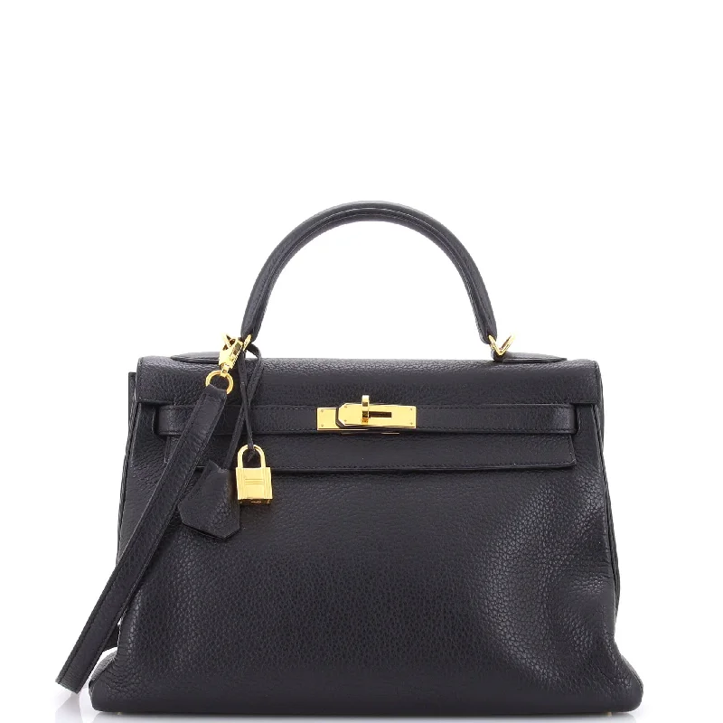 Crossbody Shoulder Bag in Black Leather with Gold Hardware for Night OutsWomen's Large Leather Shoulder Bag in Brown with Multiple Compartments for WorkKelly Handbag Noir Clemence with Gold Hardware 32 Crossbody Shoulder Bag in Black Leather with Gold Hardware for Night OutsWomen's Large Leather Shoulder Bag in Brown with Multiple Compartments for WorkKelly Handbag Noir Clemence with Gold Hardware 32