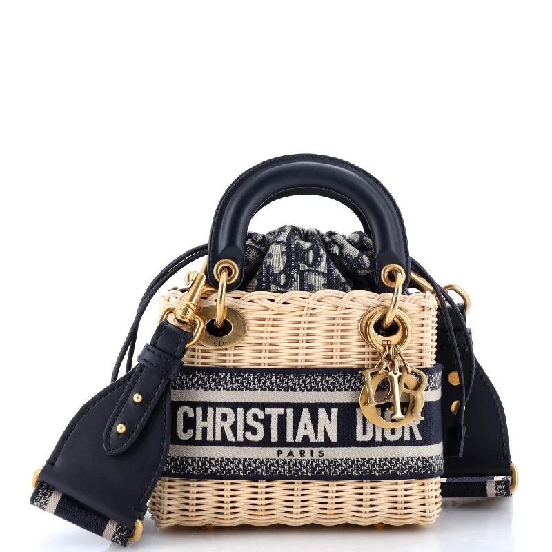 Metallic Tote Bag in Rose Gold with Chain Handles for a Glamorous Night OutLady Dior Bag Wicker and Oblique Canvas Mini Metallic Tote Bag in Rose Gold with Chain Handles for a Glamorous Night OutLady Dior Bag Wicker and Oblique Canvas Mini