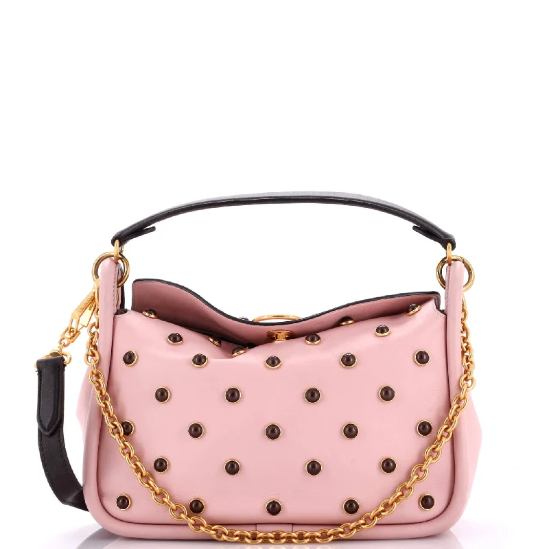 Vegan Leather Shoulder Bag in Gray for Ethical Fashion LoversLeighton Shoulder Bag Leather Small