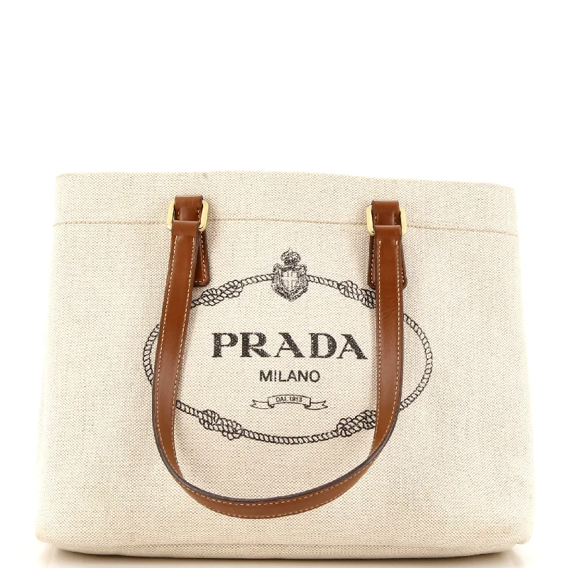Geometric - Printed Tote Bag in Multicolor for a Contemporary and Trendy OutfitLogo Open Tote Canvas with Leather Large Geometric - Printed Tote Bag in Multicolor for a Contemporary and Trendy OutfitLogo Open Tote Canvas with Leather Large