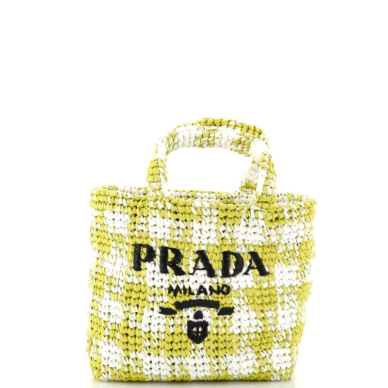 Tote Bag with RFID - Blocking Pocket in Black for Protecting Your Cards and InformationLogo Tote Raffia Small