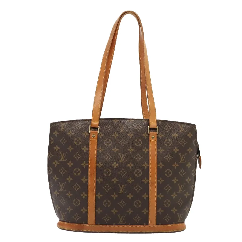 Oversized Jute Tote Bag in Natural Color with Rope Handles for a Beach VacationLarge Capacity Genuine Leather Women's Tote Bag in Black for Work and CommutingLouis Vuitton Babylone  Canvas Tote Bag (Pre-Owned)