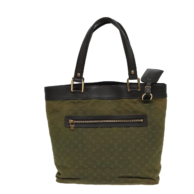 Tote Bag with Adjustable Shoulder Strap in Olive Green for Comfortable CarryingTote Bag with Adjustable Shoulder Strap in Olive Green for Comfortable CarryingLouis Vuitton Lucille  Canvas Tote Bag (Pre-Owned)