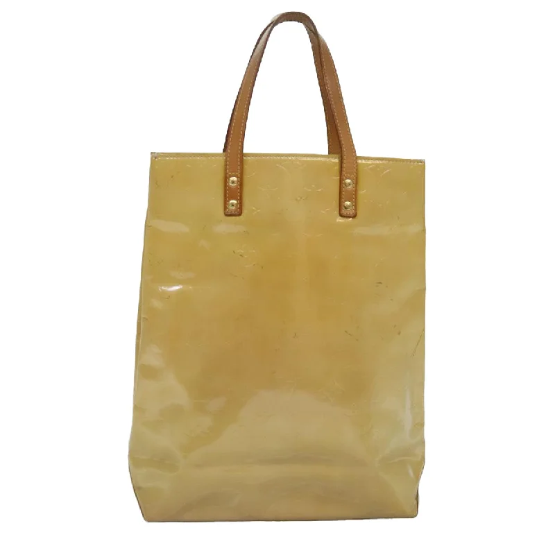 Patchwork Tote Bag in Denim with Vintage - Inspired Designs for a Retro AppealMetallic Tote Bag in Rose Gold with Chain Handles for a Glamorous Night OutLouis Vuitton Reade  Patent Leather Tote Bag (Pre-Owned)