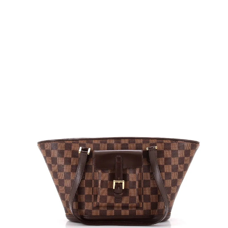 Shoulder Bag with Geometric Pattern in Multicolor for a Contemporary StyleCanvas and Leather Combo Shoulder Bag in Tan for a Rustic LookManosque Handbag Damier PM
