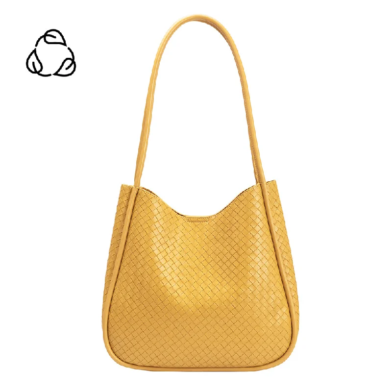Women's Tote Bag with Zipper Closure in Red for Secure StorageMischa Yellow Medium Recycled Vegan Tote Bag - FINAL SALE Women's Tote Bag with Zipper Closure in Red for Secure StorageMischa Yellow Medium Recycled Vegan Tote Bag - FINAL SALE