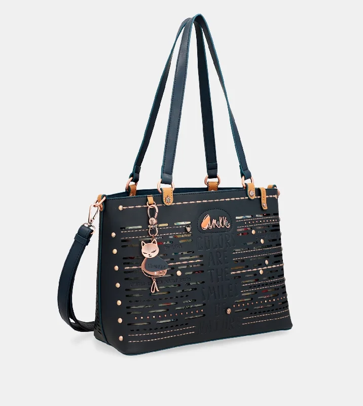 Small Vegan Leather Tote Bag in Blush Pink with Gold - Tone Hardware for a Feminine and Stylish AccessoryNature Pachamama navy blue large tote bag
