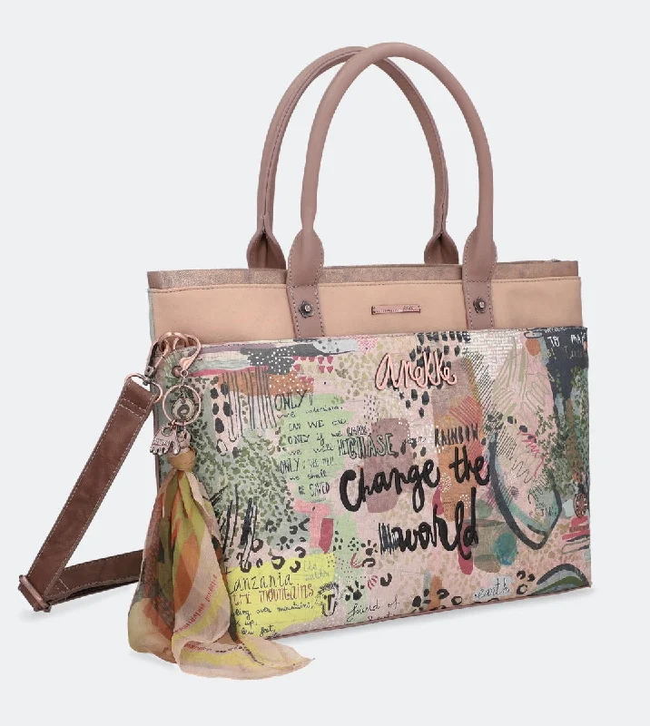 Patchwork Tote Bag in Denim with Vintage - Inspired Designs for a Retro AppealNature printed tote bag Patchwork Tote Bag in Denim with Vintage - Inspired Designs for a Retro AppealNature printed tote bag