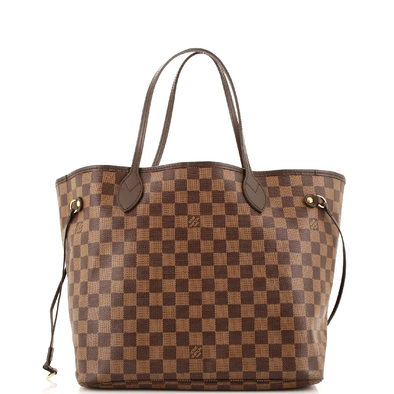 Women's Tote Bag with Detachable Pouch in Purple for Added ConvenienceMetallic Tote Bag in Rose Gold with Chain Handles for a Glamorous Night OutNeverfull NM Tote Damier MM Women's Tote Bag with Detachable Pouch in Purple for Added ConvenienceMetallic Tote Bag in Rose Gold with Chain Handles for a Glamorous Night OutNeverfull NM Tote Damier MM