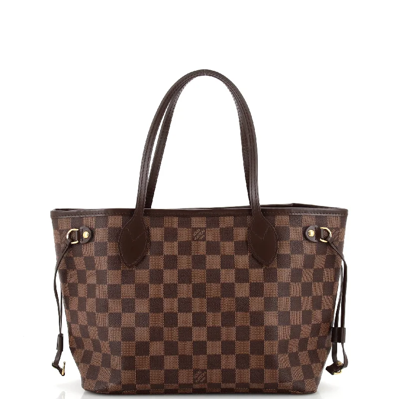 Women's Tote Bag with Zipper Closure in Red for Secure StorageNeverfull NM Tote Damier PM Women's Tote Bag with Zipper Closure in Red for Secure StorageNeverfull NM Tote Damier PM
