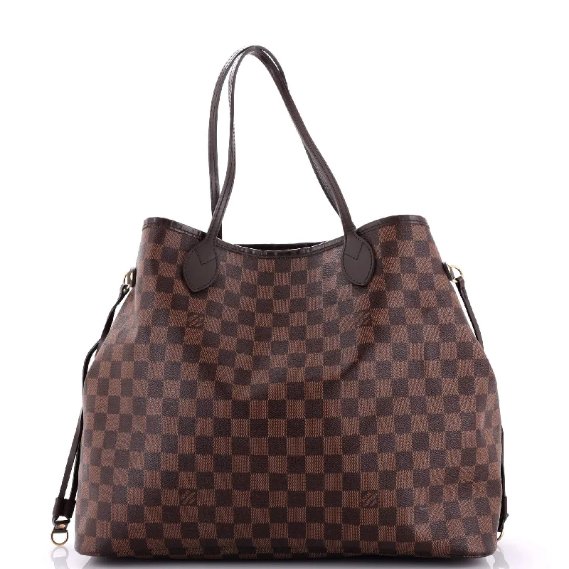 Embroidered Tote Bag in Beige with Floral Motifs for a Boho - Chic VibeNeverfull Tote Damier GM