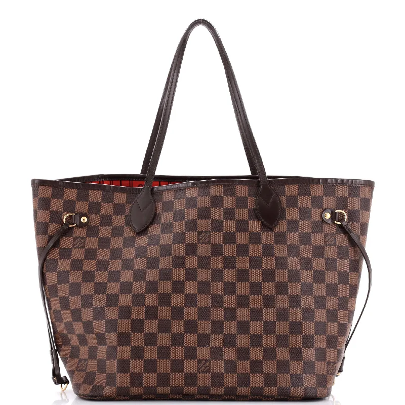 Women's Tote Bag with Magnetic Closure in Orange for Easy Access on the GoNeverfull Tote Damier MM Women's Tote Bag with Magnetic Closure in Orange for Easy Access on the GoNeverfull Tote Damier MM