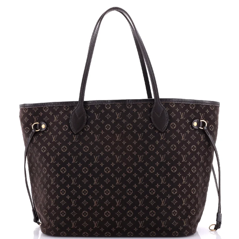 Women's Tote Bag with Detachable Pouch in Purple for Added ConvenienceNeverfull Tote Monogram Idylle MM