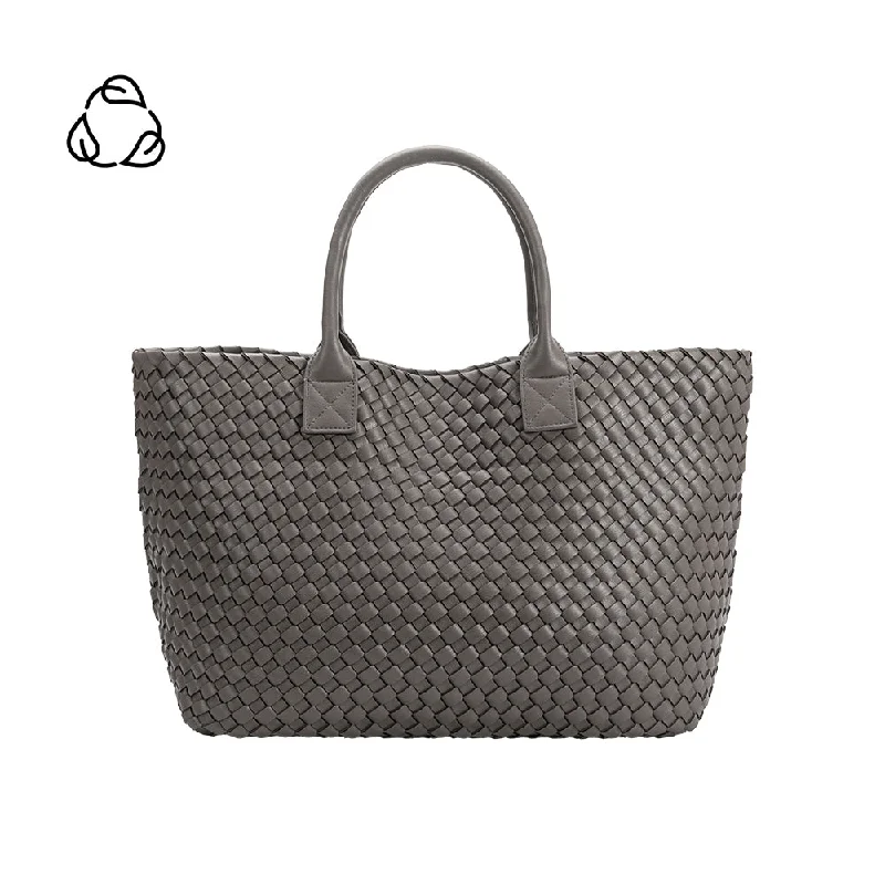 Patchwork Tote Bag in Denim with Vintage - Inspired Designs for a Retro AppealNorah Gray Recycled Vegan Leather Tote Bag Patchwork Tote Bag in Denim with Vintage - Inspired Designs for a Retro AppealNorah Gray Recycled Vegan Leather Tote Bag