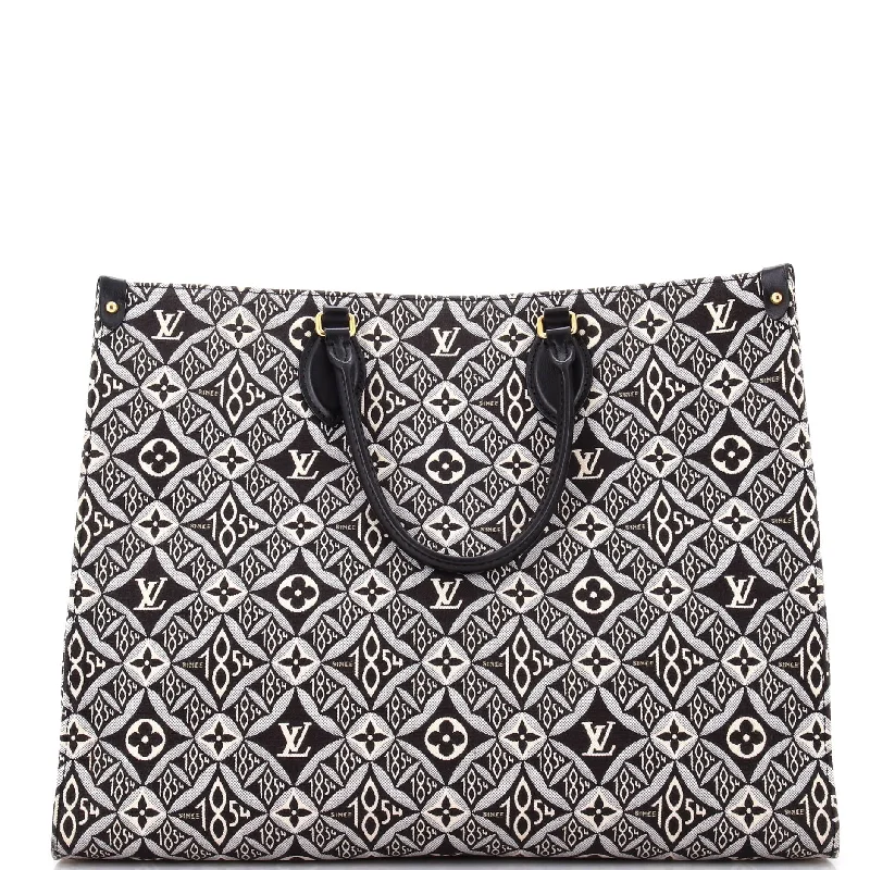 Women's Tote Bag with Detachable Pouch in Purple for Added ConvenienceWomen's Tote Bag with Inner Compartments in Gray for Organizing Everyday EssentialsOnTheGo Tote Limited Edition Since 1854 Monogram Jacquard GM Women's Tote Bag with Detachable Pouch in Purple for Added ConvenienceWomen's Tote Bag with Inner Compartments in Gray for Organizing Everyday EssentialsOnTheGo Tote Limited Edition Since 1854 Monogram Jacquard GM