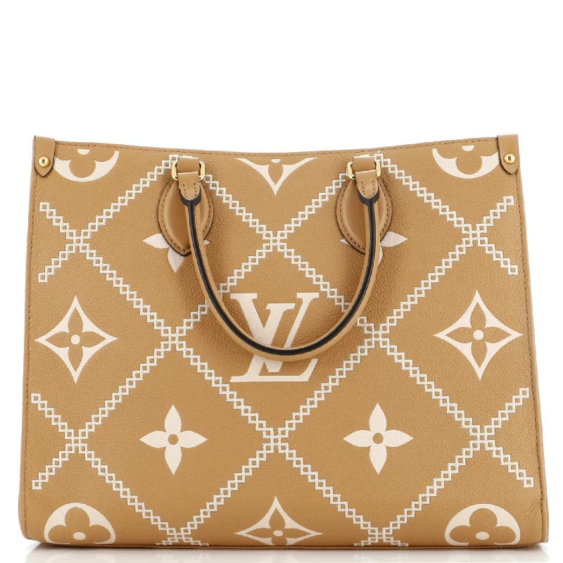 Monogrammed Tote Bag in Brown Leather with Personalized Initials for a Custom and Elegant TouchOnTheGo Tote Monogram Empreinte Giant Broderies MM Monogrammed Tote Bag in Brown Leather with Personalized Initials for a Custom and Elegant TouchOnTheGo Tote Monogram Empreinte Giant Broderies MM