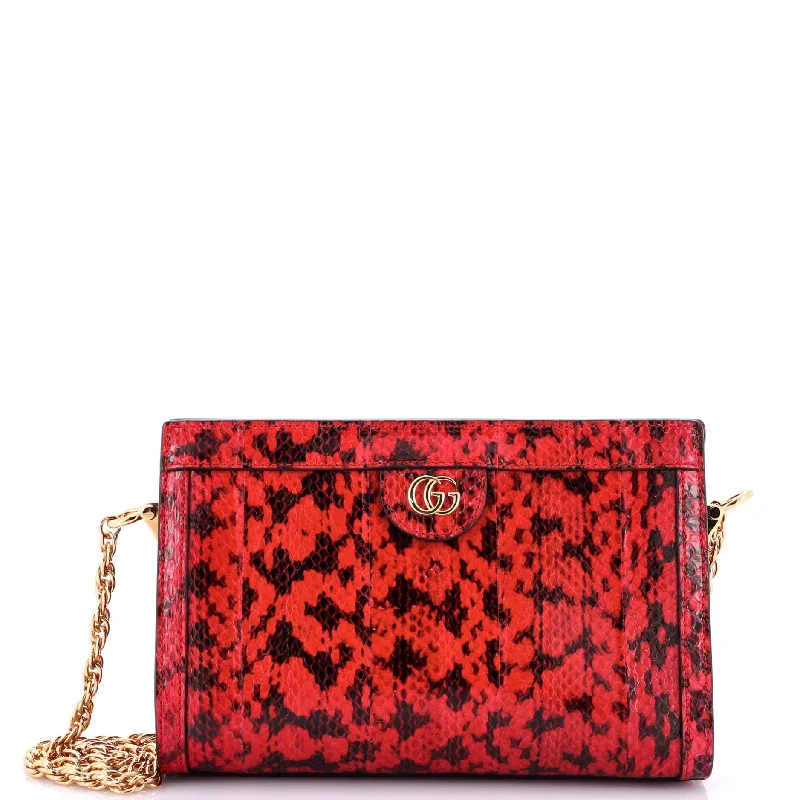Women's Shoulder Bag with Floral Embroidery in Purple for Spring WalksOphidia Chain Shoulder Bag Snakeskin Small Women's Shoulder Bag with Floral Embroidery in Purple for Spring WalksOphidia Chain Shoulder Bag Snakeskin Small
